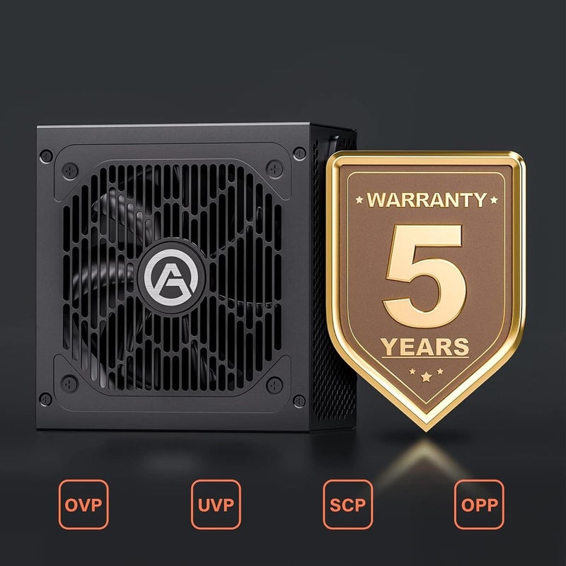 ARESGAME 750W Power Supply, 80 Plus Bronze Certified, Semi Modular ATX PSU - Image 5